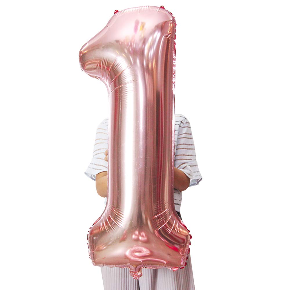Compleanno Kit Decorazioni Oro Rosa Per 10 Anni Bambina: Palloncini Elio Giganti, Numero 10 Gonfiabile, Ghirlanda E Fascia - 4