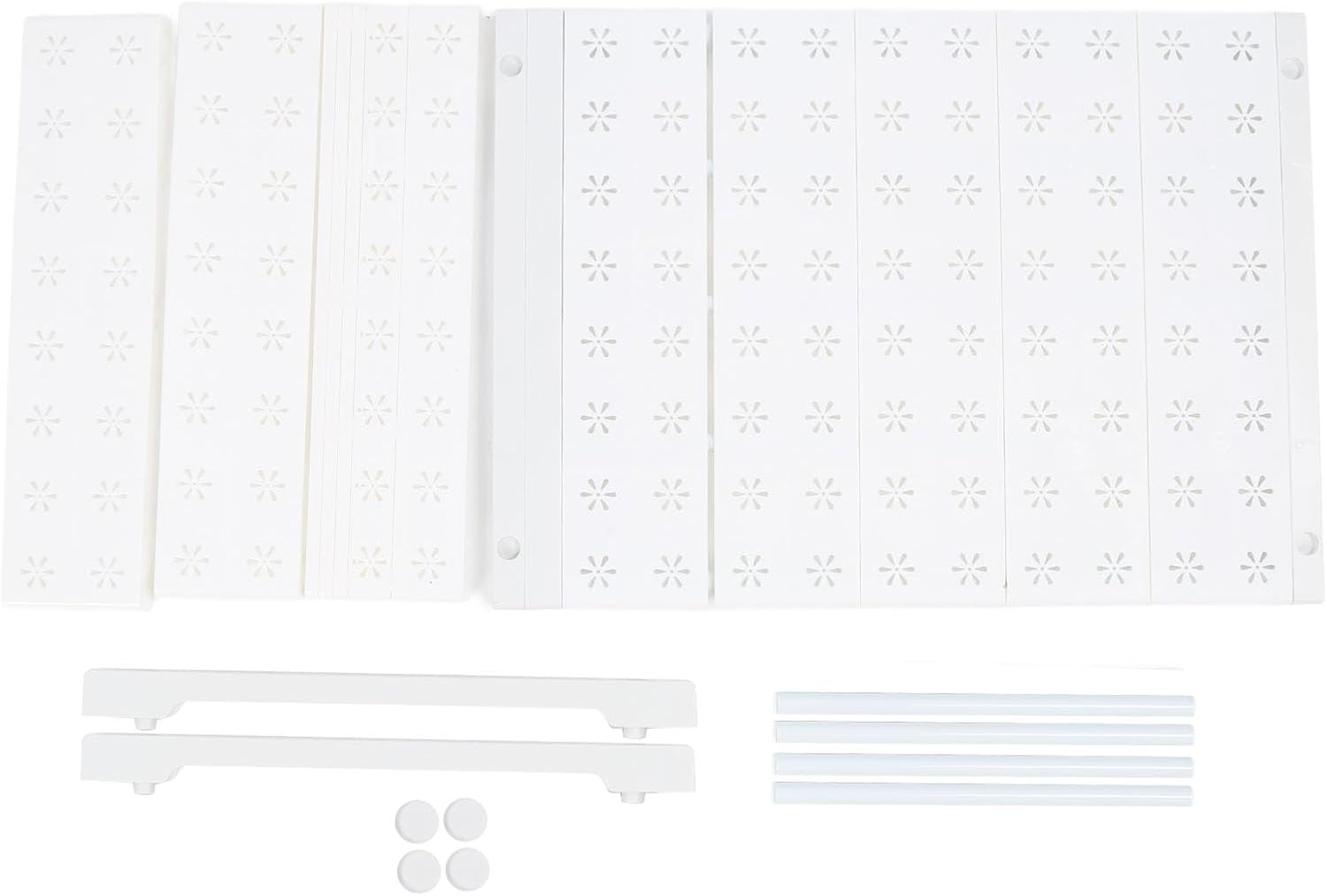 Expandable Wardrobe Organizer Shelf, Tension Shelves, 42cm, Space Saving, No Drilling Installation - Adjustable Locker Rod, Durable Carbon Steel, Ideal for Closet Storage (Length 67-88cm /