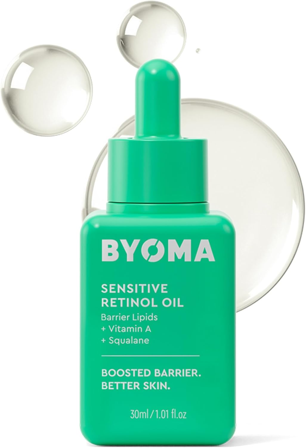 BYOMA Sensitive Retinol Oil | Face Treatment, Squalane & Vitamin A, Ideal for Sensitive Skin, Barrier Repair