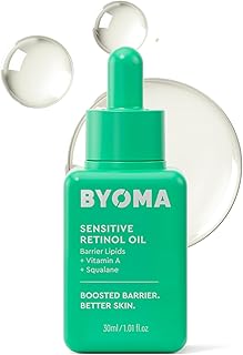 BYOMA Sensitive Retinol Oil - Face Treatment with Squalane & Vitamin A - Ideal for Sensitive Skin - Barrier Repair - 1.01 Fl. Oz