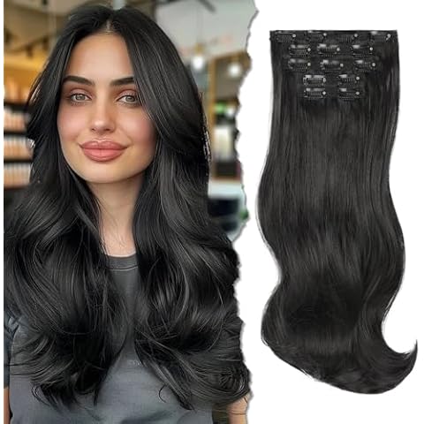 LUNDEREN 20 Inch Wavy Hair Extensions Cover