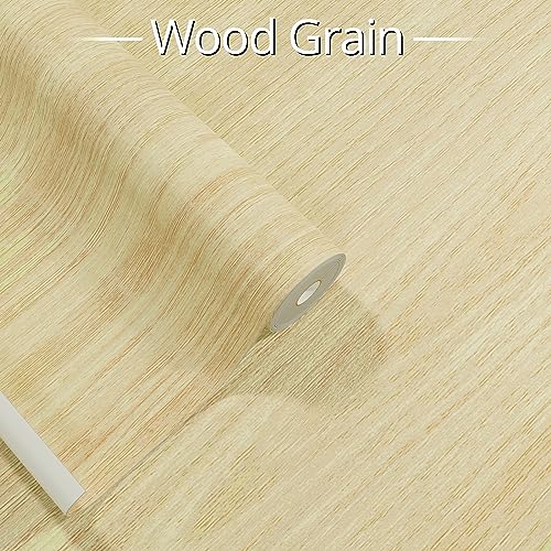 Vinyl Flooring Roll 24x393〞(64.6 Sq.Ft), Self-Adhesive Peel and Stick, Wood Grain Look, for Bathroom, Kitchen, Bedroom, RV