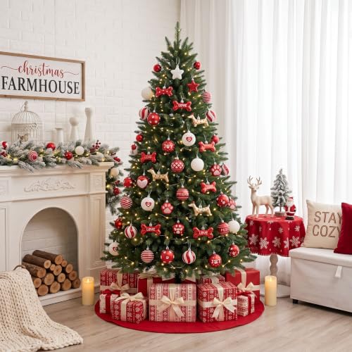 42ct Red White Christmas Ornaments  - image 6