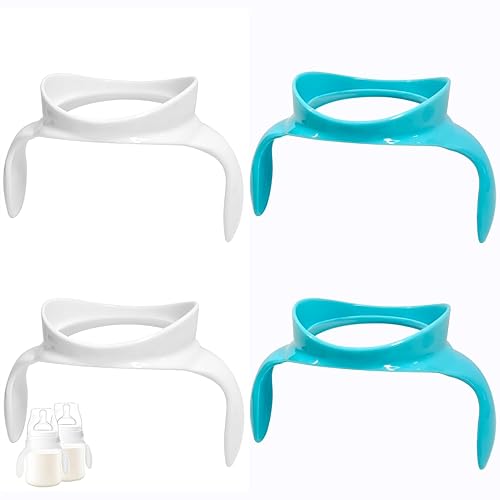 Miniatura 6 de Manijas de botella compatibles para biberones Philips Avent anticólicos AirFree, 2 unidades (azul)