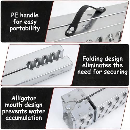 Portable Folding Aluminum Loading Ramps for Truck, ATV, UTV, Motorcycle & Cargo Hauler - Heavy-Duty Anti-Slip Design, 570 lbs Capacity, 82.7" x 10.6"