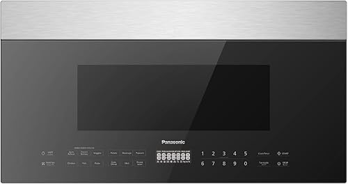 Panasonic NN-SU158S - Horno microondas de 1.9 pies cúbicos sobre el alcance de 1000 W con control táctil estático y diseño de vidrio ahumado