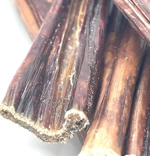 Bullsters Dog Treats Bones Chews Gullet Sticks All Natural Single Ingredient with No Additives No Preservatives, Steroid Free, for Small Medium Large Breeds 6" Pack of 6