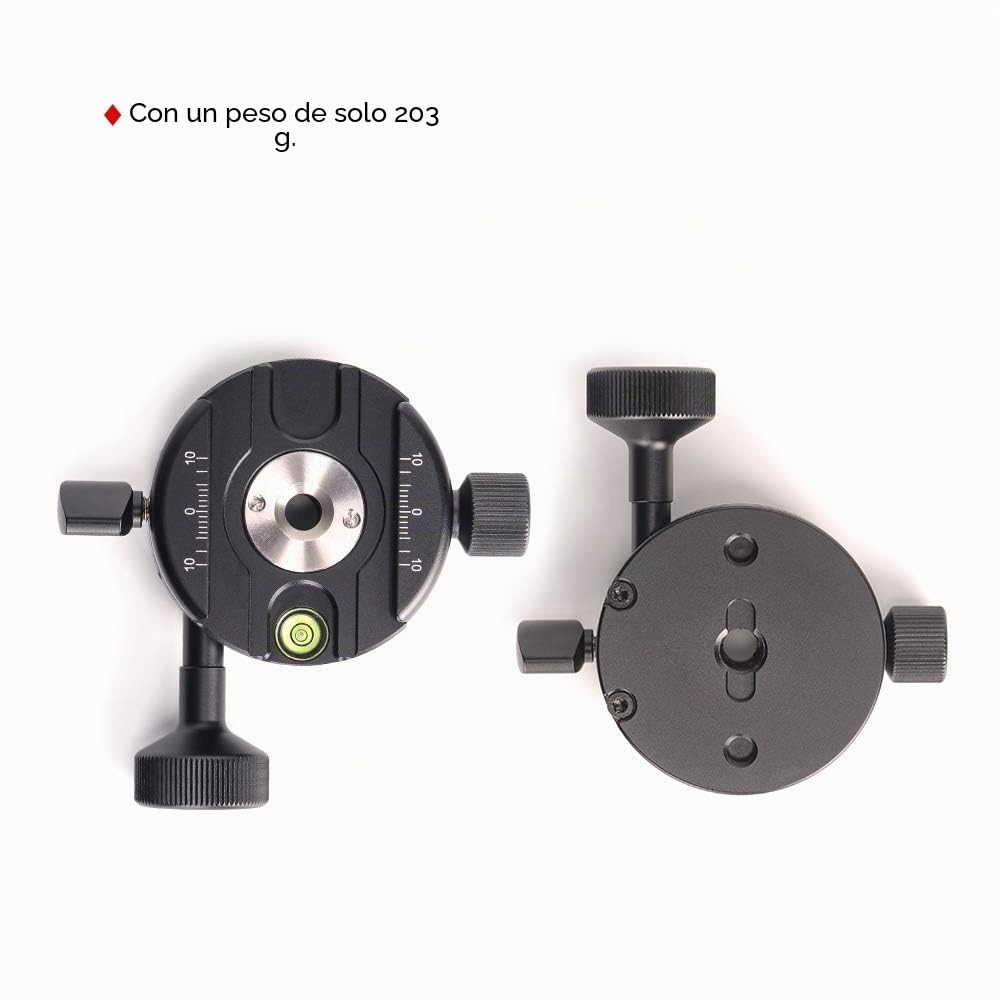 SUNWAYFOTO GC-01 - Cabezal de trípode panorámico profesional, accesorio para cámara DSLR