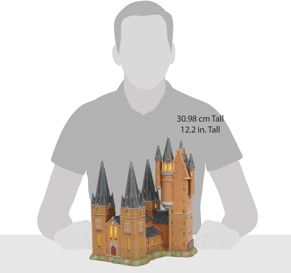 Department 56 Harry Potter Village Hogwarts Astronomy Tower Lit Building, 12.2 Inch, Multicolor