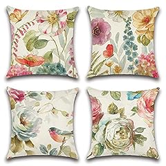 Colorful Flowers Bird and Butterfly