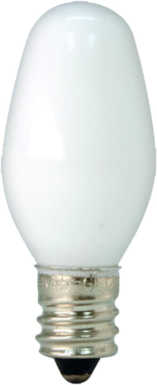 GE Incandescent Light Bulbs, C7 Night Light Bulbs, 4Watts, 14Lumens