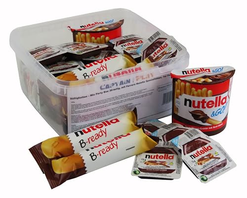 Süßigkeiten – Mix Party Box 30-teilig, mit Ferrero Nutella Spezialitäten, 1er Pack (1 x 556g)