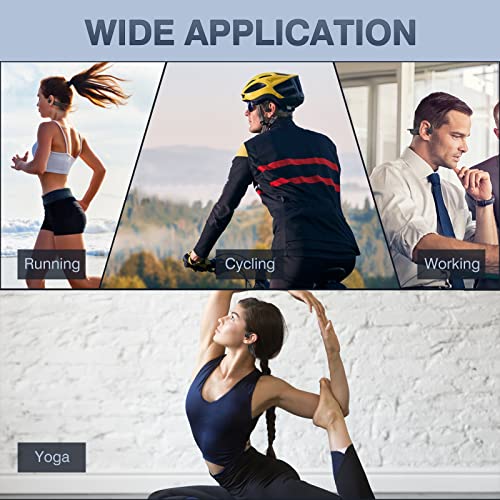 Celsussound Bone Conduction Headphones With Noise-Canceling Mic, Bluetooth Waterproof Sport Headphones, Open Ear Stereo Headphones Up To 10H Playtime, Wireless Headset For Running And Workout #TOP6