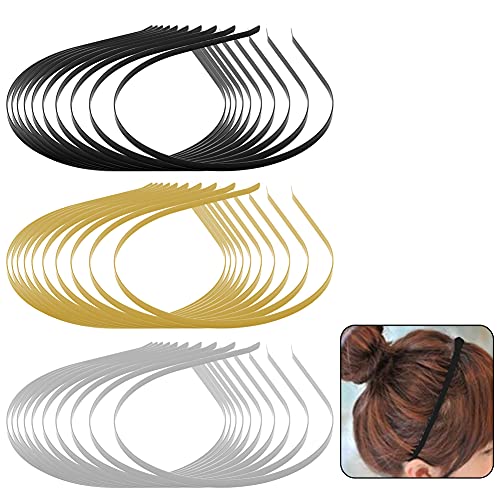 30 stuks metalen hoofdbanden, mannen vrouwen haaraccessoires, bulk hoofdbanden, DIY metalen hoofdbanden, gladde metalen… - Image 4