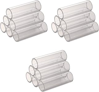 Mipcase 3pcs Fish Breeding Tube Acrylic Shrimp House Shrimp Spawning Cave Breeding Tube Small Fish Habitat Shrimp Hide Prawn Hiding Cave Crystal Shrimp House Shrimp Tank Aquarium Hole Pipe