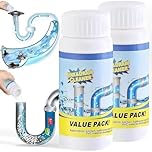 2PCS Powerful Foaming Drain Cleaner, Heavy-Duty Sink & Pipe Unblocker Liquid for Kitchen & Bathroom Clogs