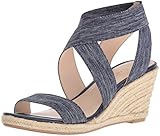 Nine West Women's Jenafir Fabric Wedge Sandal
