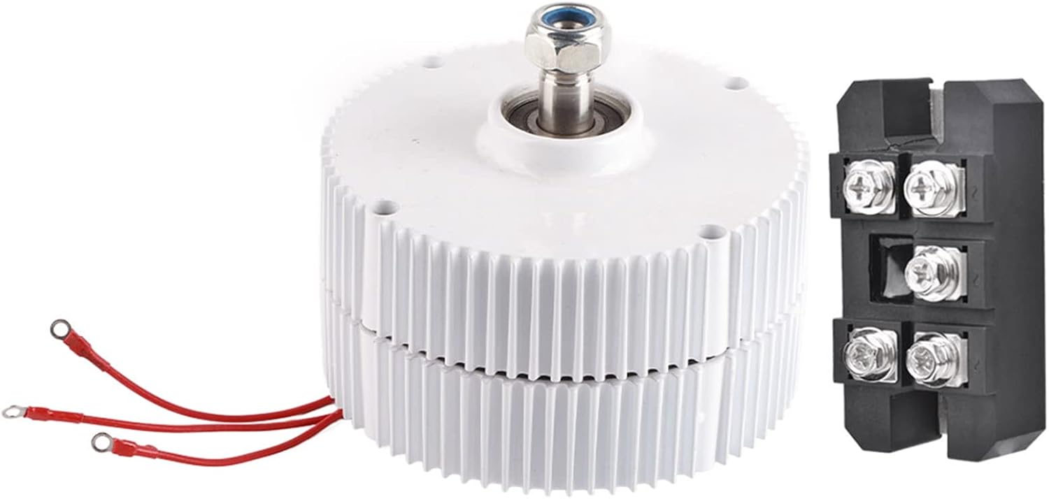 Fafeicy 400W Wind Generator 24V Permanent Magnet Generator NE-400, Energy Saving, for Industry Use, to High/Low Temps, Convenient to Use (Motor + Rectifier)