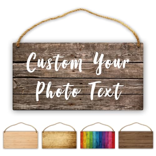 Jgksbqv Personalized Wood Signs for Home Decor Design Your Own