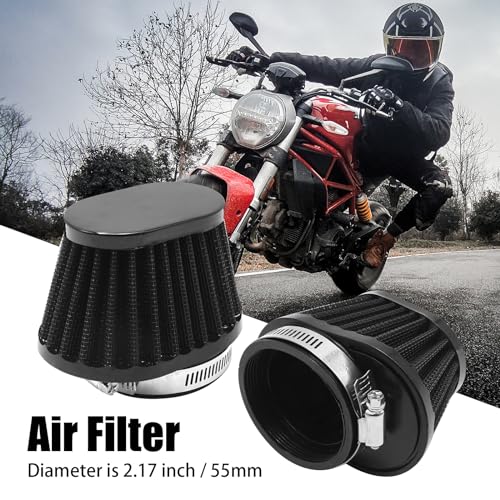 Image of Motorcycle Air Intake Filter - Mushroom Head for Motorcycles, Cars & Mini Bikes - 55mm (2.16in) - Cold Air Filters