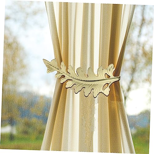 Cortina lazos gancho con forma de hoja para iluminar dormitorios y salones 6