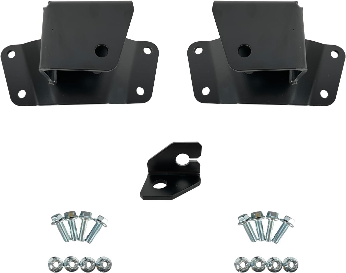 2" Rear Drop Hangers Kit and Rear Leaf Spring Hangers Shackles for 1988-1998 Chevy GMC C1500