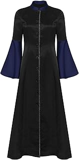 Women Clergy Robe Church Dress Long Robe Elegant Church Clergy Dress Full Length Bodycon Dresses