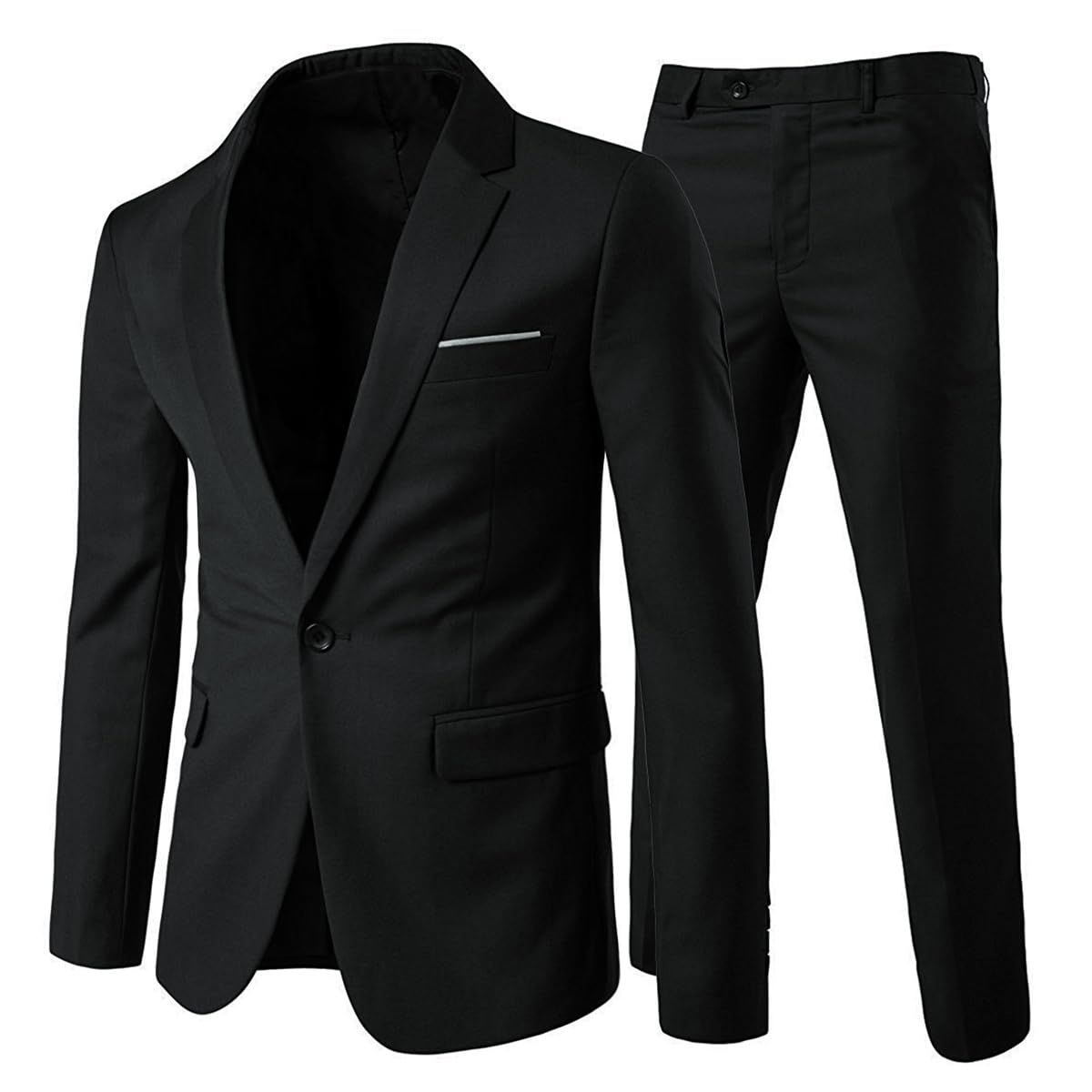 Allthemen Herrenanzug 2 Teilig Slim Fit Anzüge Business Hochzeitanzug für Männer