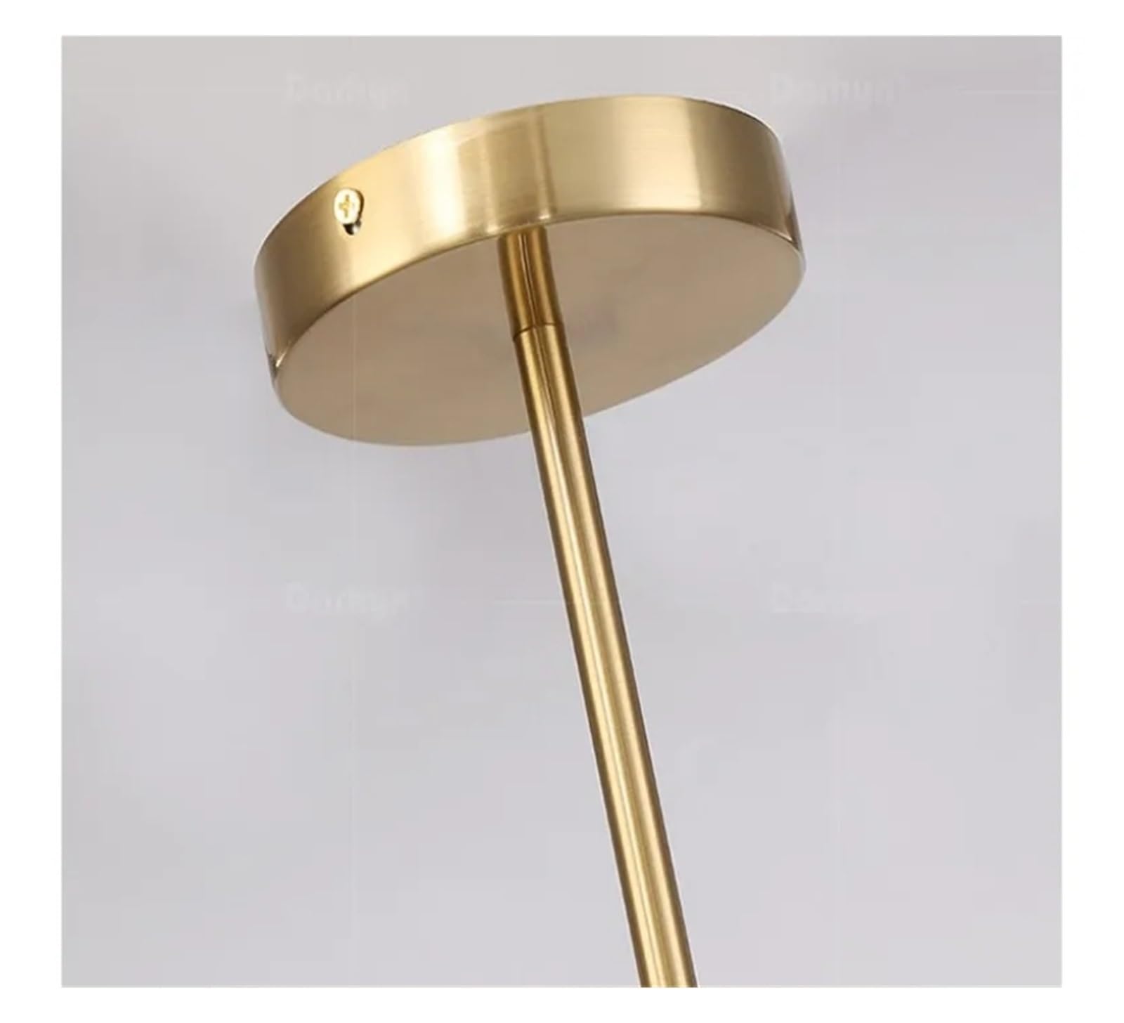Nowoczesna lampa wisząca w stylu art deco z długim prętem E27 do sypialni, jadalni i salonu (bez czarnego)