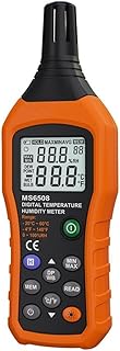 VLIKE Digital Temperature and Humidity Meter Portable Hygrometer Thermometer with Ambient Temperature Dew Point Test Wet Bulb Temperature Humidity Monitor Gauge for Daily Life Industry Agriculture