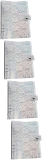 Ciieeo 4Pcs Capa De Fichário Pastas De Arquivo Coloridas Pastas De Arquivo De Cor Suporte De Arquivo De Mesa Planejador Páginas Capa Transparente Orçamento Fichário Planejador De Diário