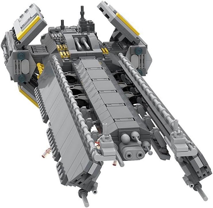 1035 Pcs Supeerr Destroyerr Building Blocks, Creative Helldiverss 2 Spaceship Building Model, Construct & Display Spaceship Toy Set,