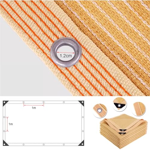 Voile d'ombrage rectangulaire beige haute densité de 8 mètres - 3