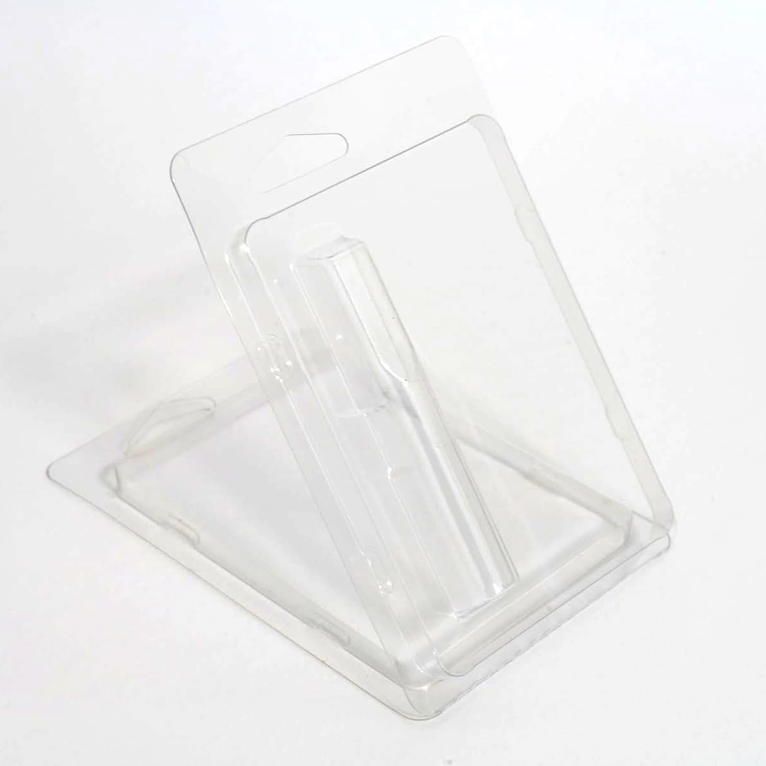 Clamshell Cartridge Packaging 1ml x 200 | Flat Tip Clamshell Containers | Clear Clam Shell Container with Hang Holes (200 Count)