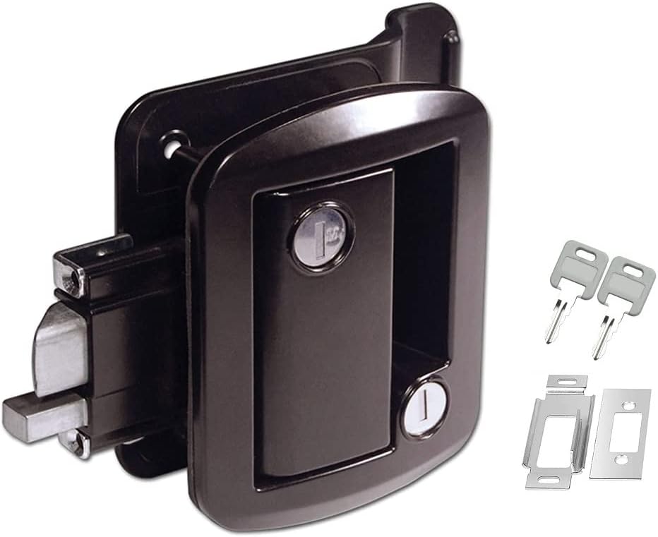 SCT RV Travel Trailer Entry Door Lock with Paddle Deadbolt