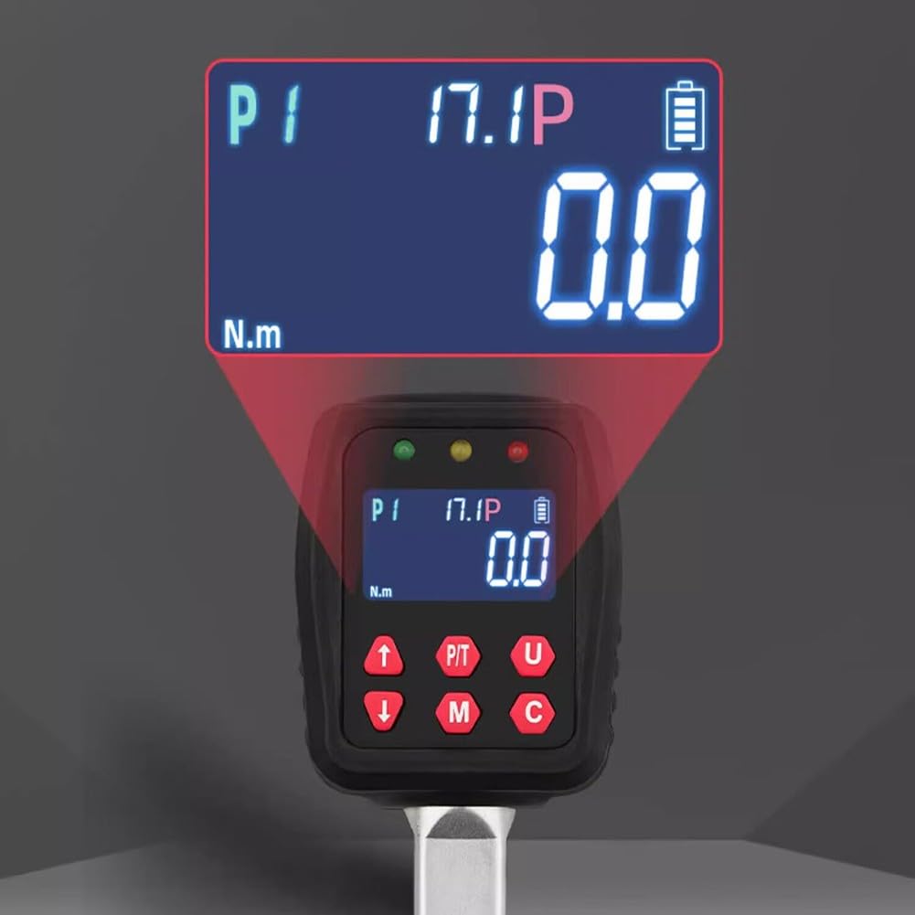 Misuratore di coppia digitale ad alta velocità 0-200 Nm, tester di coppia di azionamento da 12 pollici, misuratore elettronico multifunzione per uso automobilistico e industriale