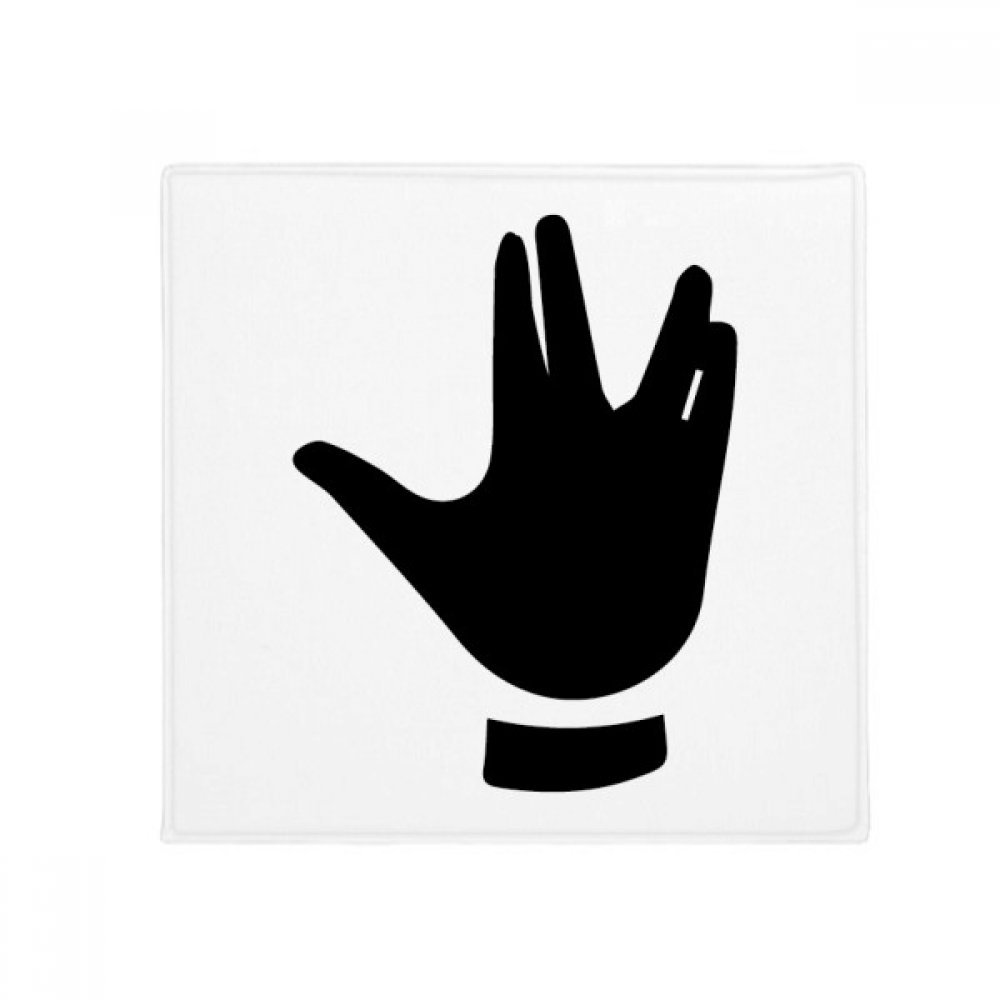 Tapis anti-slip noir silhouette avec motif gesture pour porte et salon