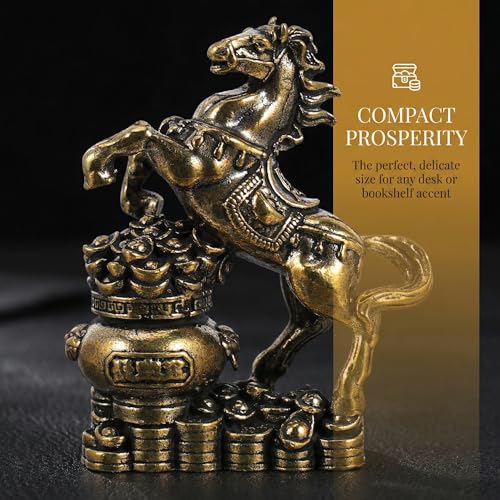 Figurine de cheval en laiton pour sublimer votre bibliothèque de salon