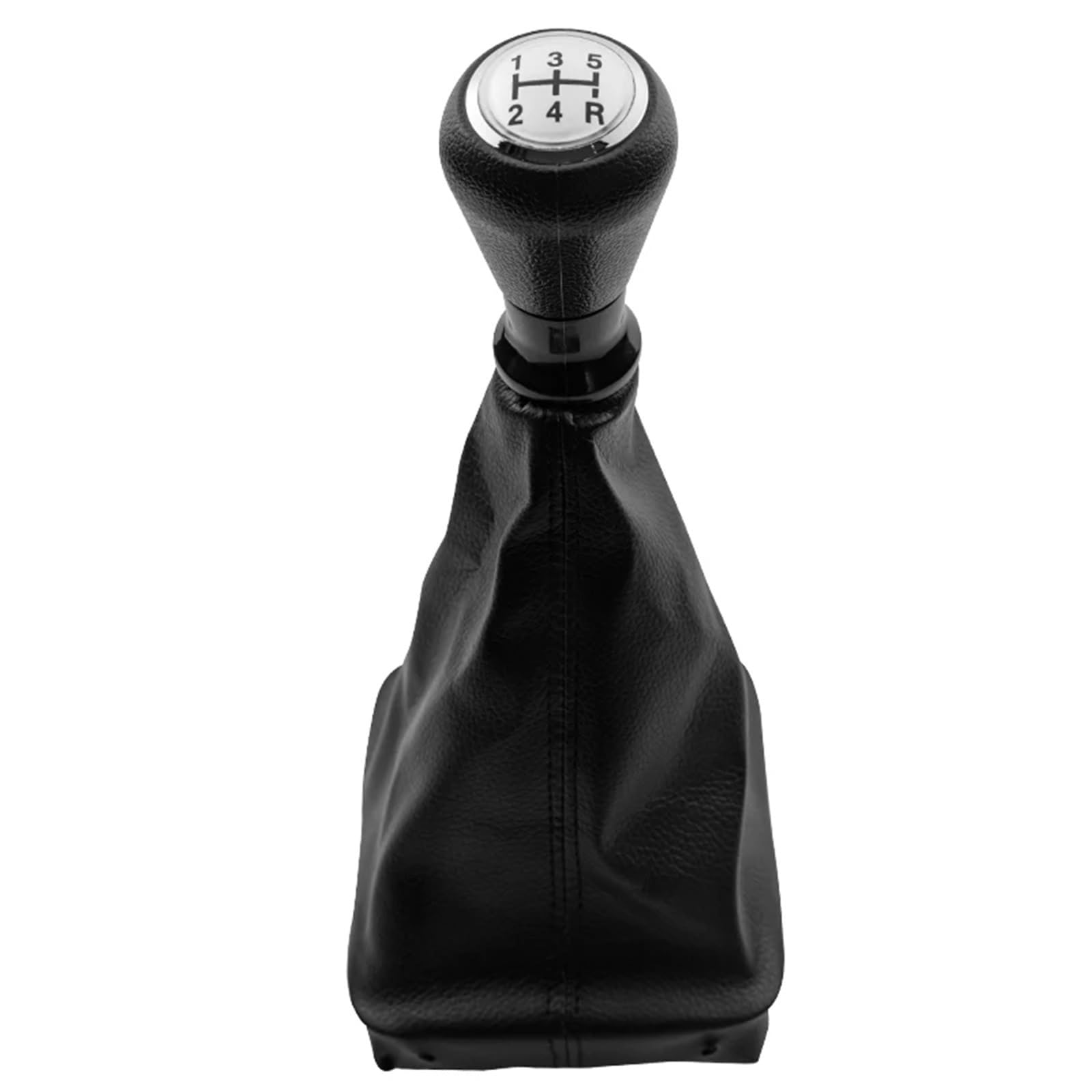 GKQRKVNM Gear Lever Compatible with Peugeot 206 406 Car 5 Speed Gear Shift Knob Gaiter Boot Cover Gaiter Collors(Sliver B)