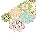 Lightnpro Beaded Table Runner 36 Inch- Decorative Elegant Beautiful Floral Design Perfect for Table Décor, Parties, Wedding, Gift, Holiday, All Occasions & Everyday Use - 13x36 Inch- Blue Green Multi