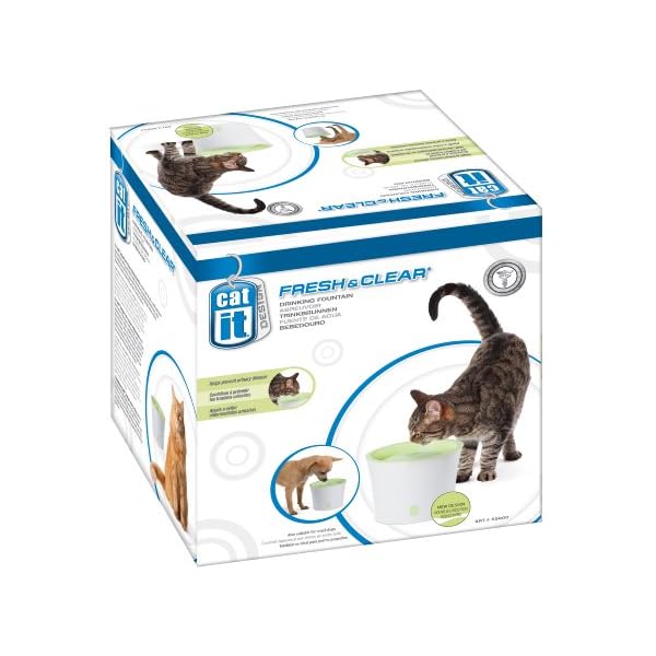 Catit Trinkbrunnen, für Katzen, grün/weiß, 3L – Bild 5