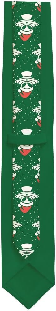 I Believe Christmas Alien Mothership Necktie