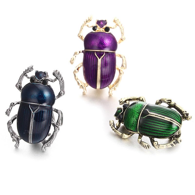 Amazon.co.jp: 同梱リアルなコガネ虫ブローチ緑ゴールド動物コガネムシ