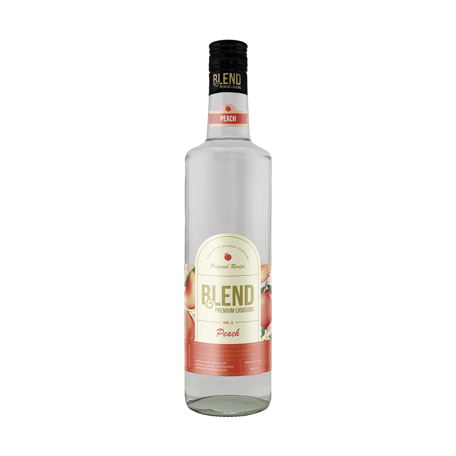 Blend Peach Liqueur | Perfect Ingredient for Woo Woos & Bellinis | Create Fruity Cocktails at Home | 70cl | 18% ABV