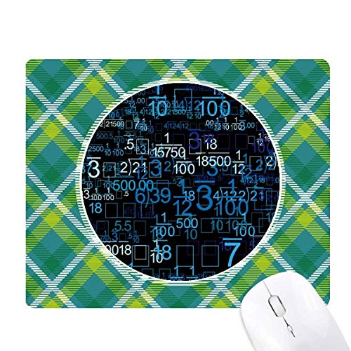 Tapis de souris illustration digitale avec motifs science et pixels fins