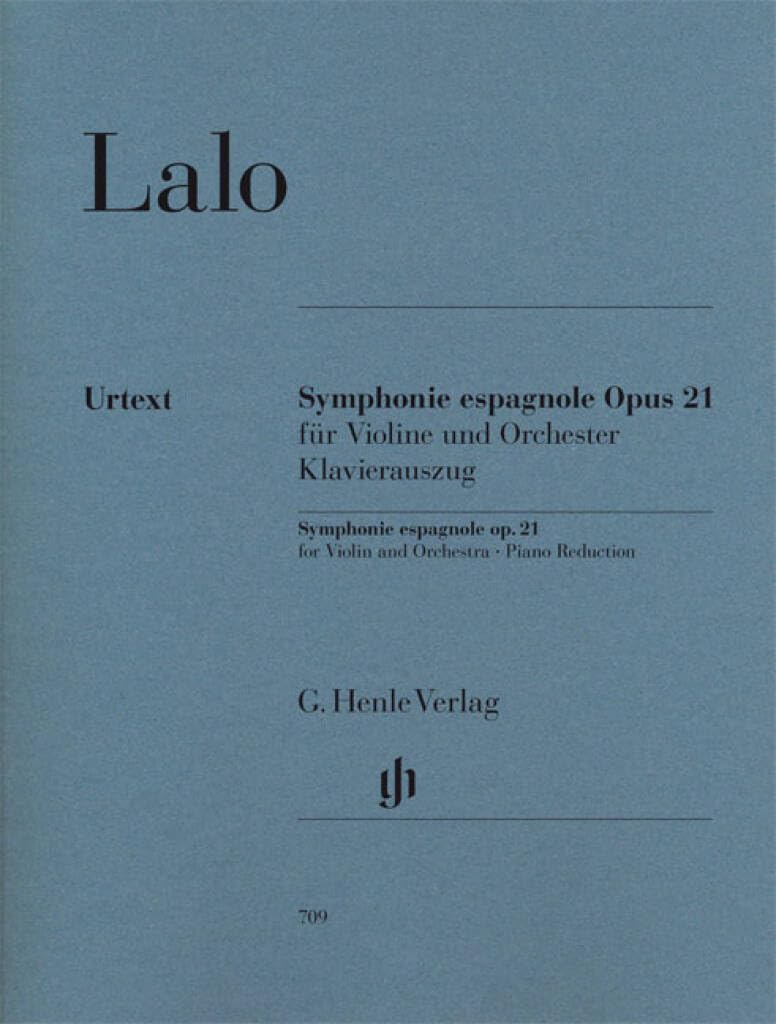 Symphonie Espagnole d-Moll Op 21. Violine, Klavier: Besetzung: Violine und Klavier (G. Henle Urtext-Ausgabe)