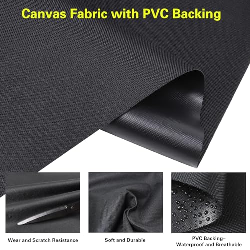 Premium 600 Denier Marine-Grade Waterproof Canvas Fabric 72"x60" - UV-Resistant Outdoor/Indoor Awning Material for Superior Shade and Durability 5 Premium 600 Denier Marine-Grade Waterproof Canvas Fabric 72"x60" - UV-Resistant Outdoor/Indoor Awning Material for Superior Shade and Durability - Image 4