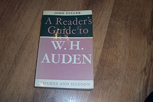 A Reader's Guide to W.H. Auden (Readers Guides) 0500150060 Book Cover