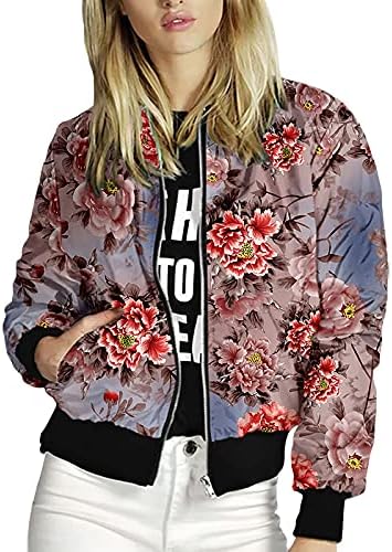 Women’s Zip-Front Hoodie Jacket Flash Forward Windbreaker Raincoats Cropped Bomber Jacket Coats