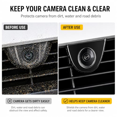 2 unidades: Protectores de lente de cámara delantera y trasera para Tesla Model Y Juniper Premium/Performance (desde marzo de 2025), protectores transparentes resistentes a rayaduras e impermeables miniatura 2